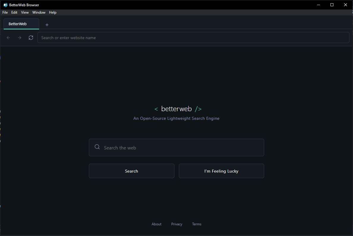 BetterWeb Browser Preview